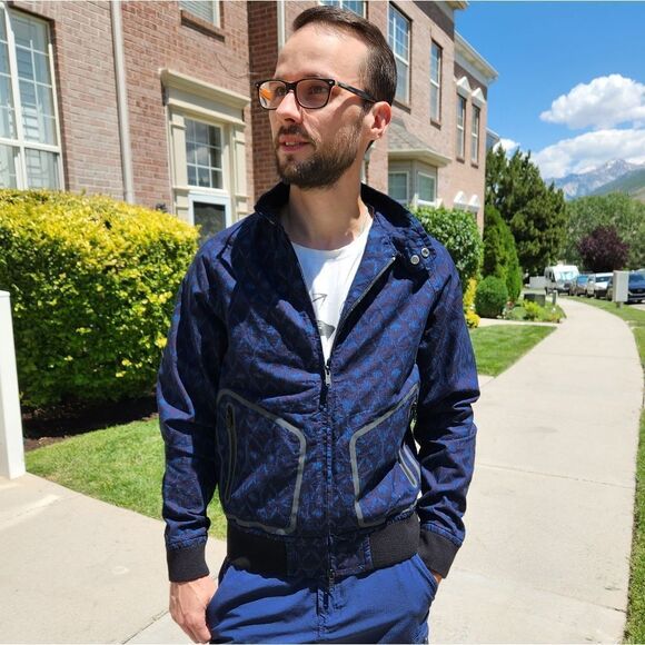 NEW!! NWT Marc By Marc Jacobs Indigo Multi Jacket - Picture 5 of 8
